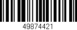 Código de barras (EAN, GTIN, SKU, ISBN): '49874421'