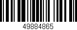 Código de barras (EAN, GTIN, SKU, ISBN): '49884865'