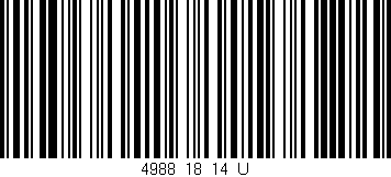 Código de barras (EAN, GTIN, SKU, ISBN): '4988_18_14_U'