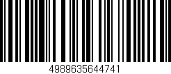 Código de barras (EAN, GTIN, SKU, ISBN): '4989635644741'