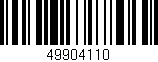 Código de barras (EAN, GTIN, SKU, ISBN): '49904110'