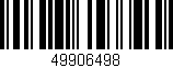 Código de barras (EAN, GTIN, SKU, ISBN): '49906498'