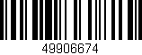 Código de barras (EAN, GTIN, SKU, ISBN): '49906674'