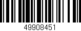 Código de barras (EAN, GTIN, SKU, ISBN): '49908451'