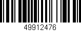 Código de barras (EAN, GTIN, SKU, ISBN): '49912476'