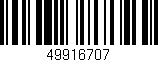 Código de barras (EAN, GTIN, SKU, ISBN): '49916707'