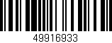 Código de barras (EAN, GTIN, SKU, ISBN): '49916933'