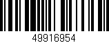Código de barras (EAN, GTIN, SKU, ISBN): '49916954'