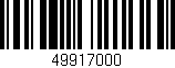 Código de barras (EAN, GTIN, SKU, ISBN): '49917000'