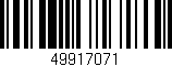 Código de barras (EAN, GTIN, SKU, ISBN): '49917071'