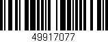 Código de barras (EAN, GTIN, SKU, ISBN): '49917077'