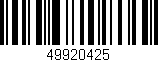 Código de barras (EAN, GTIN, SKU, ISBN): '49920425'