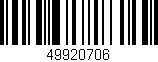 Código de barras (EAN, GTIN, SKU, ISBN): '49920706'