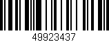 Código de barras (EAN, GTIN, SKU, ISBN): '49923437'