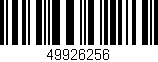 Código de barras (EAN, GTIN, SKU, ISBN): '49926256'