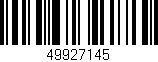 Código de barras (EAN, GTIN, SKU, ISBN): '49927145'
