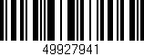 Código de barras (EAN, GTIN, SKU, ISBN): '49927941'
