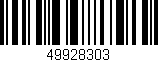 Código de barras (EAN, GTIN, SKU, ISBN): '49928303'