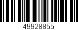 Código de barras (EAN, GTIN, SKU, ISBN): '49928855'