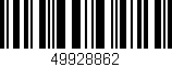 Código de barras (EAN, GTIN, SKU, ISBN): '49928862'