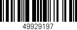 Código de barras (EAN, GTIN, SKU, ISBN): '49929197'