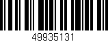 Código de barras (EAN, GTIN, SKU, ISBN): '49935131'