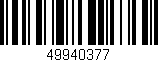 Código de barras (EAN, GTIN, SKU, ISBN): '49940377'