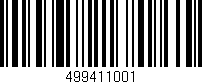 Código de barras (EAN, GTIN, SKU, ISBN): '499411001'