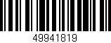 Código de barras (EAN, GTIN, SKU, ISBN): '49941819'