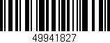 Código de barras (EAN, GTIN, SKU, ISBN): '49941827'