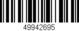 Código de barras (EAN, GTIN, SKU, ISBN): '49942695'