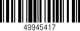 Código de barras (EAN, GTIN, SKU, ISBN): '49945417'