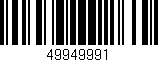 Código de barras (EAN, GTIN, SKU, ISBN): '49949991'