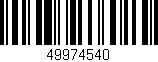 Código de barras (EAN, GTIN, SKU, ISBN): '49974540'