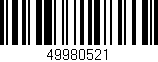 Código de barras (EAN, GTIN, SKU, ISBN): '49980521'