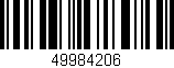 Código de barras (EAN, GTIN, SKU, ISBN): '49984206'
