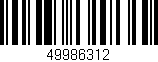 Código de barras (EAN, GTIN, SKU, ISBN): '49986312'