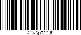 Código de barras (EAN, GTIN, SKU, ISBN): '4TXQYGD99'