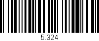 Código de barras (EAN, GTIN, SKU, ISBN): '5.324'