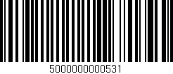 Código de barras (EAN, GTIN, SKU, ISBN): '5000000000531'
