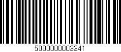 Código de barras (EAN, GTIN, SKU, ISBN): '5000000003341'