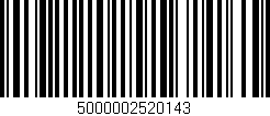 Código de barras (EAN, GTIN, SKU, ISBN): '5000002520143'