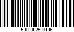 Código de barras (EAN, GTIN, SKU, ISBN): '5000002596186'