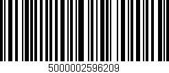 Código de barras (EAN, GTIN, SKU, ISBN): '5000002596209'