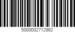 Código de barras (EAN, GTIN, SKU, ISBN): '5000002712982'