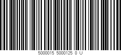 Código de barras (EAN, GTIN, SKU, ISBN): '5000015_5000125_0_U'