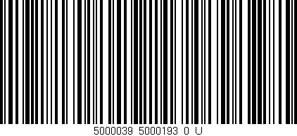 Código de barras (EAN, GTIN, SKU, ISBN): '5000039_5000193_0_U'