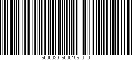 Código de barras (EAN, GTIN, SKU, ISBN): '5000039_5000195_0_U'