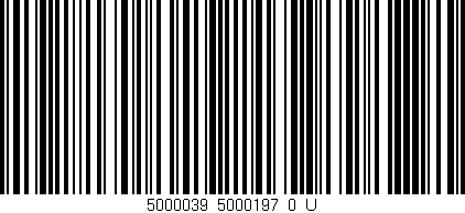 Código de barras (EAN, GTIN, SKU, ISBN): '5000039_5000197_0_U'