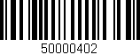 Código de barras (EAN, GTIN, SKU, ISBN): '50000402'